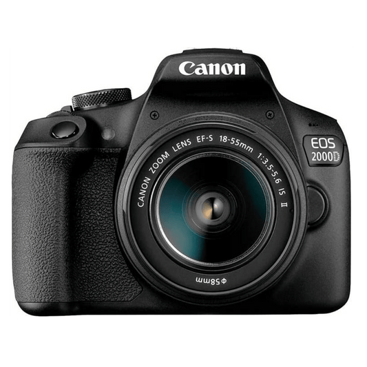 Canon EOS 2000D + EF-S 18-55mm f/3.5-5.6 IS II SLR Camera Set -Black